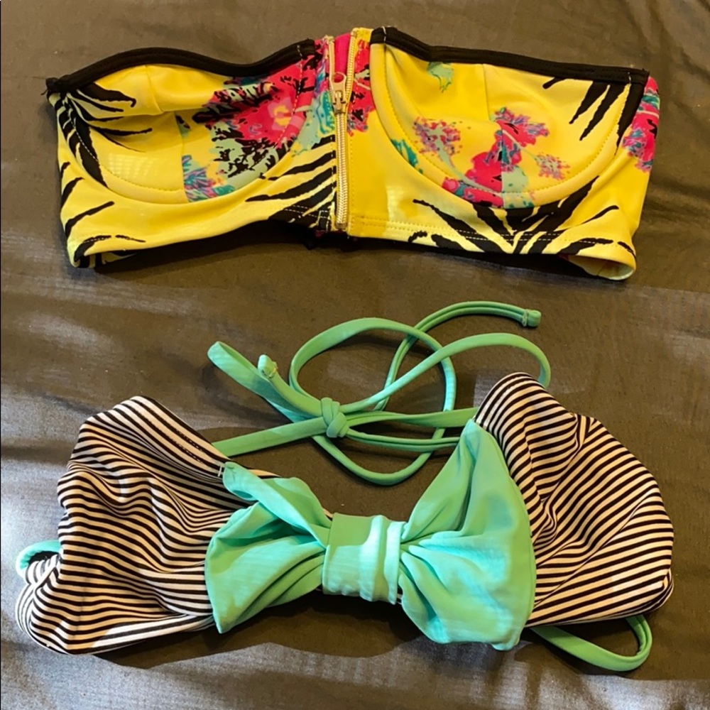 Strapless bikini top